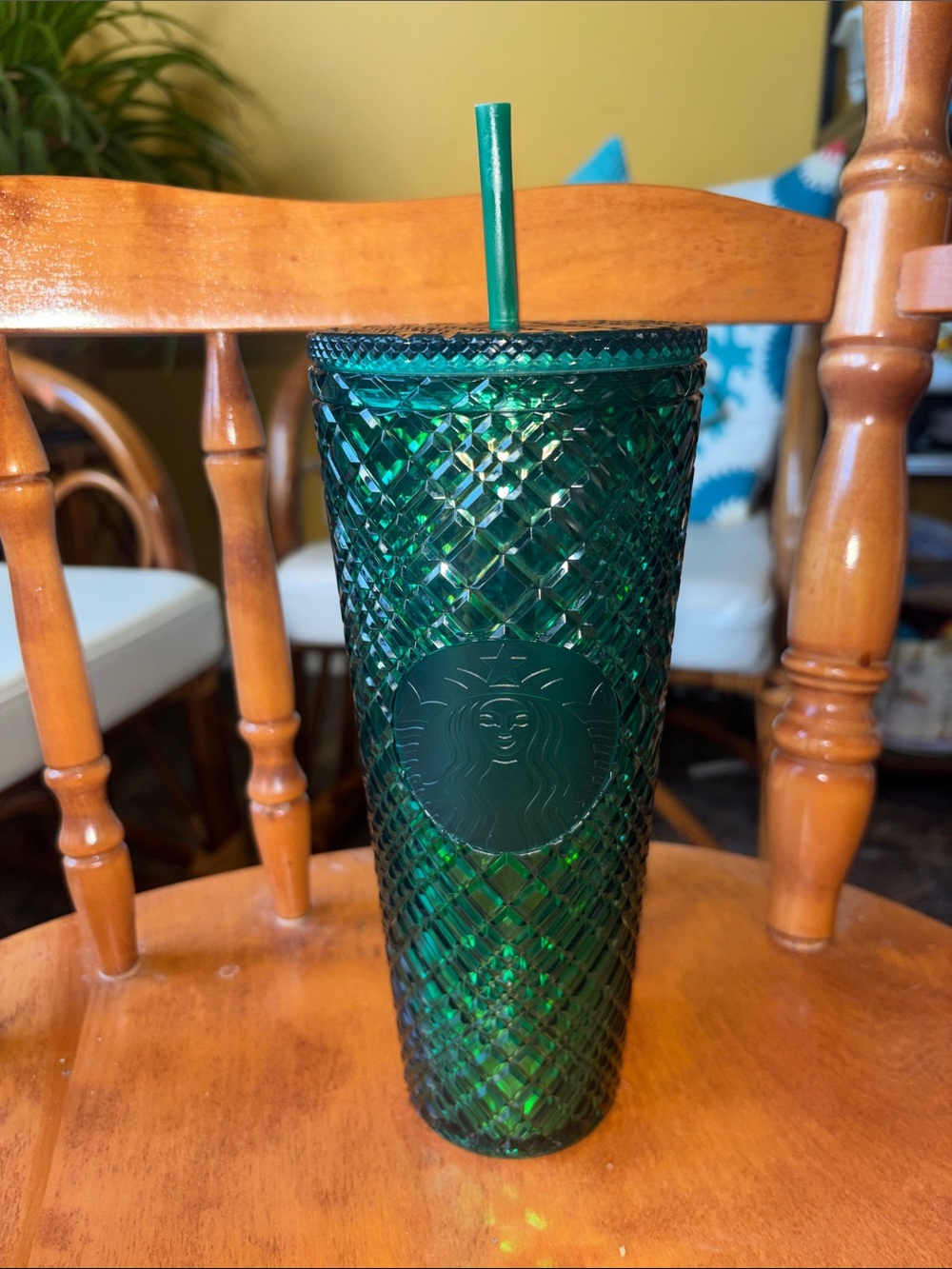 Starbucks Emerald Green Textured Reusable Tumbler with Straw